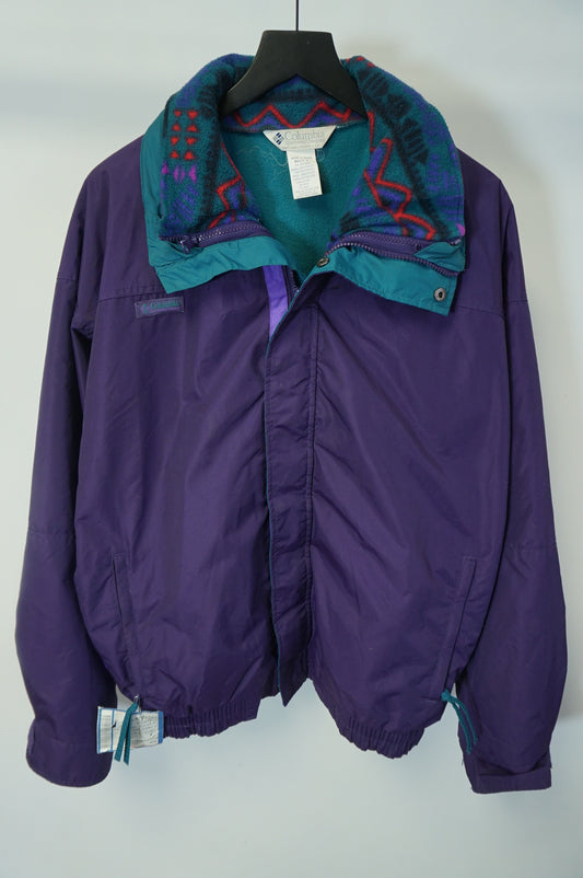 (L) Vintage 90s Columbia Bugaboo 2 in 1 Fresh Prince Ski Fleece Jacket Interior