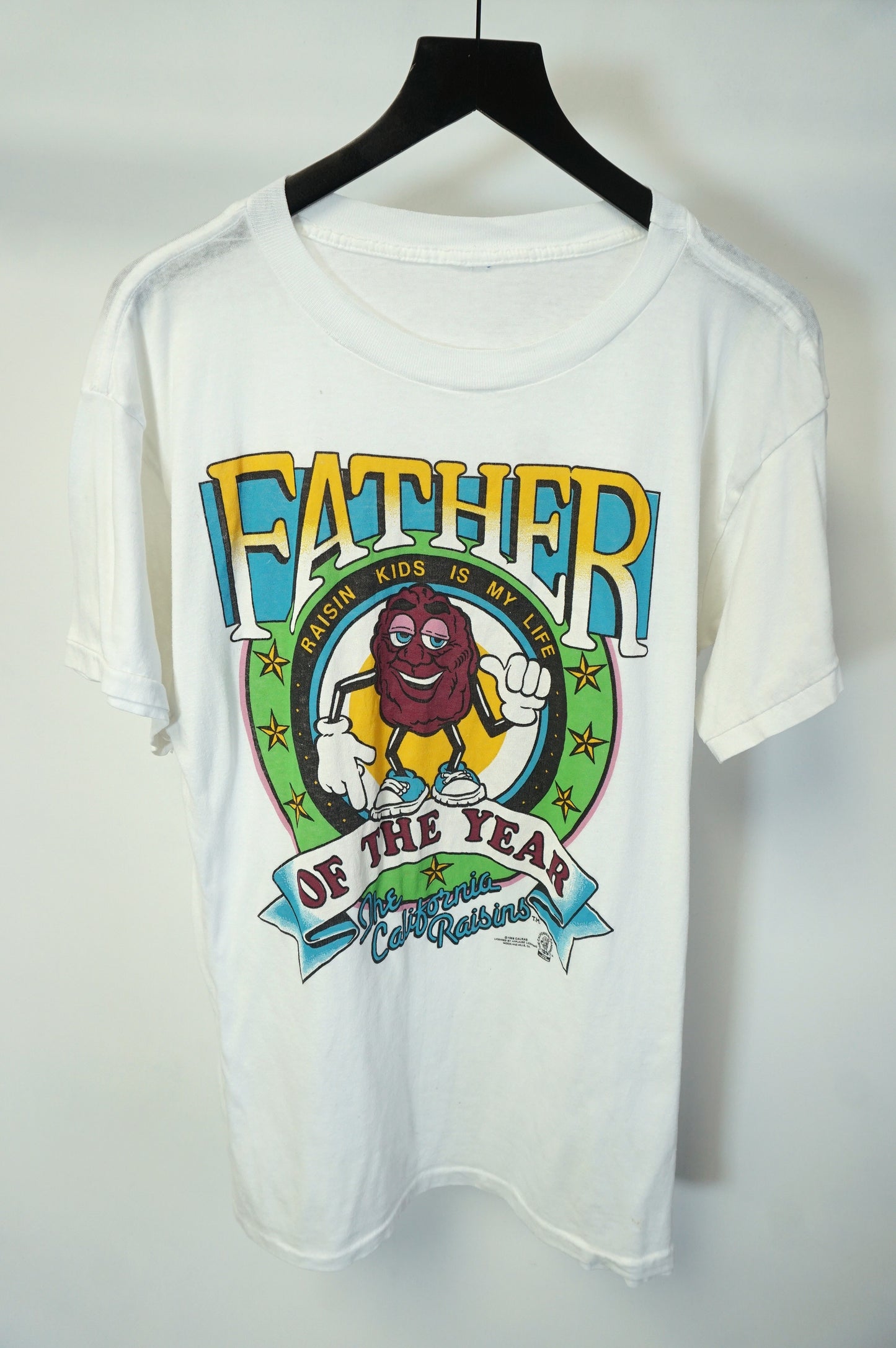 (L) Vintage California Raisins Father of the Year T-Shirt