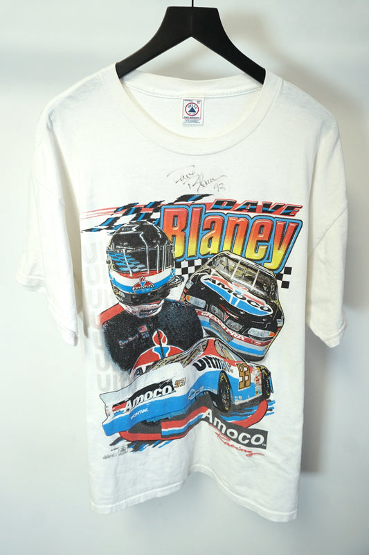 (XL) 1999 Vintage Dave Blaney Signed Nascar T-Shirt