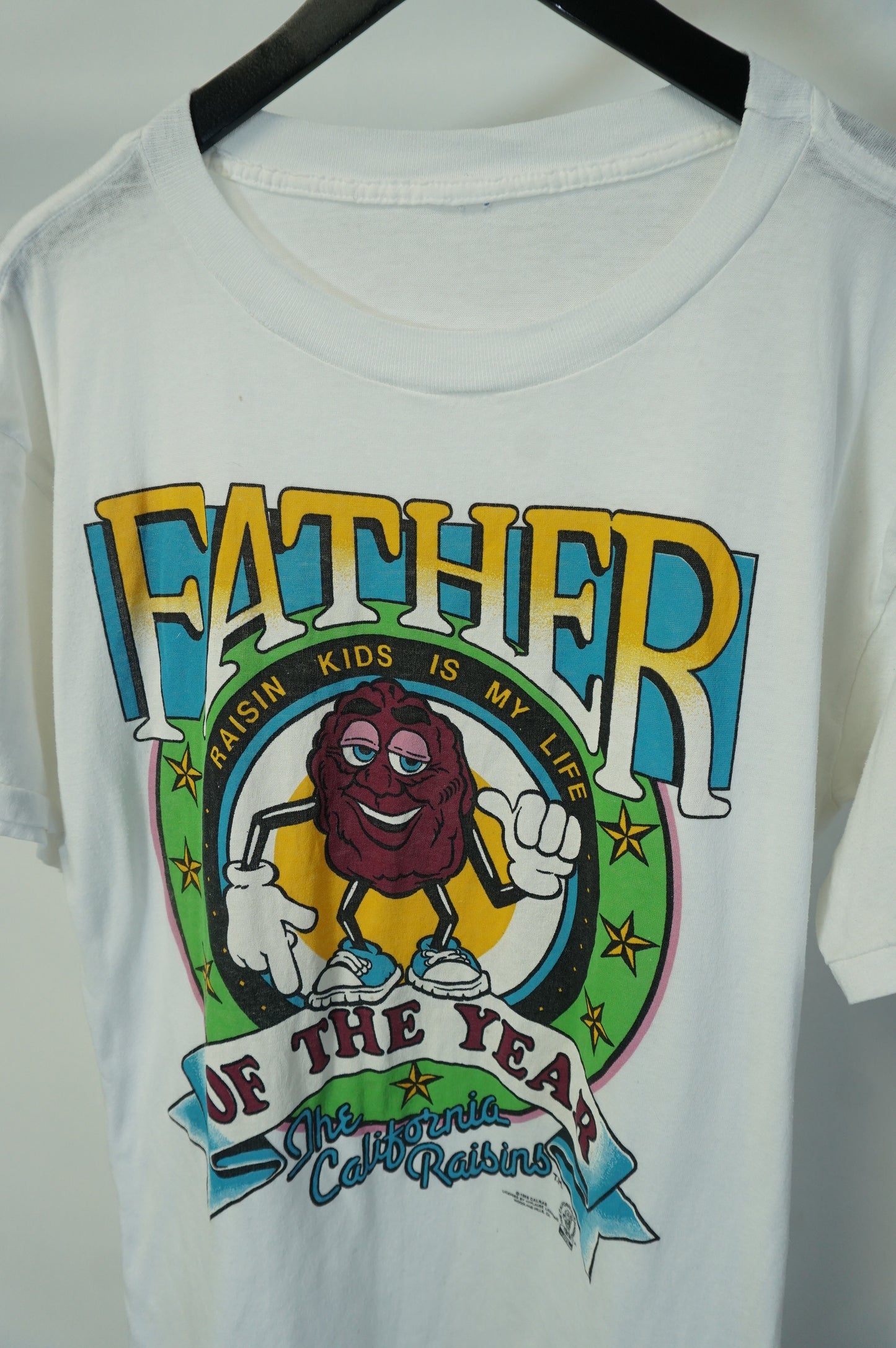 (L) Vintage California Raisins Father of the Year T-Shirt