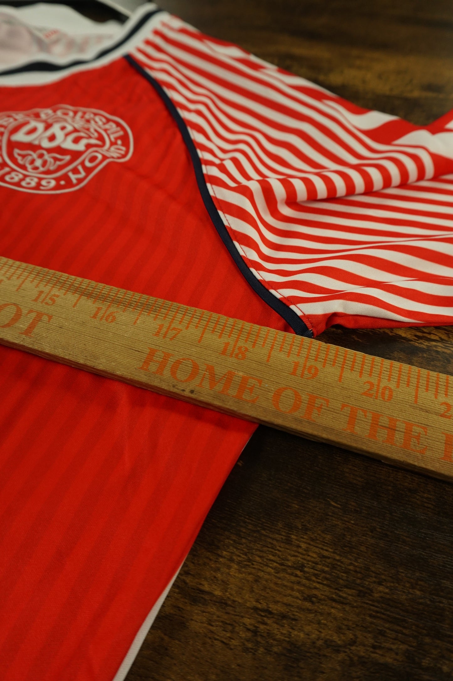 (M) Denmark Home Soccer Jersey Trikot 1986 Hummel Football Shirt