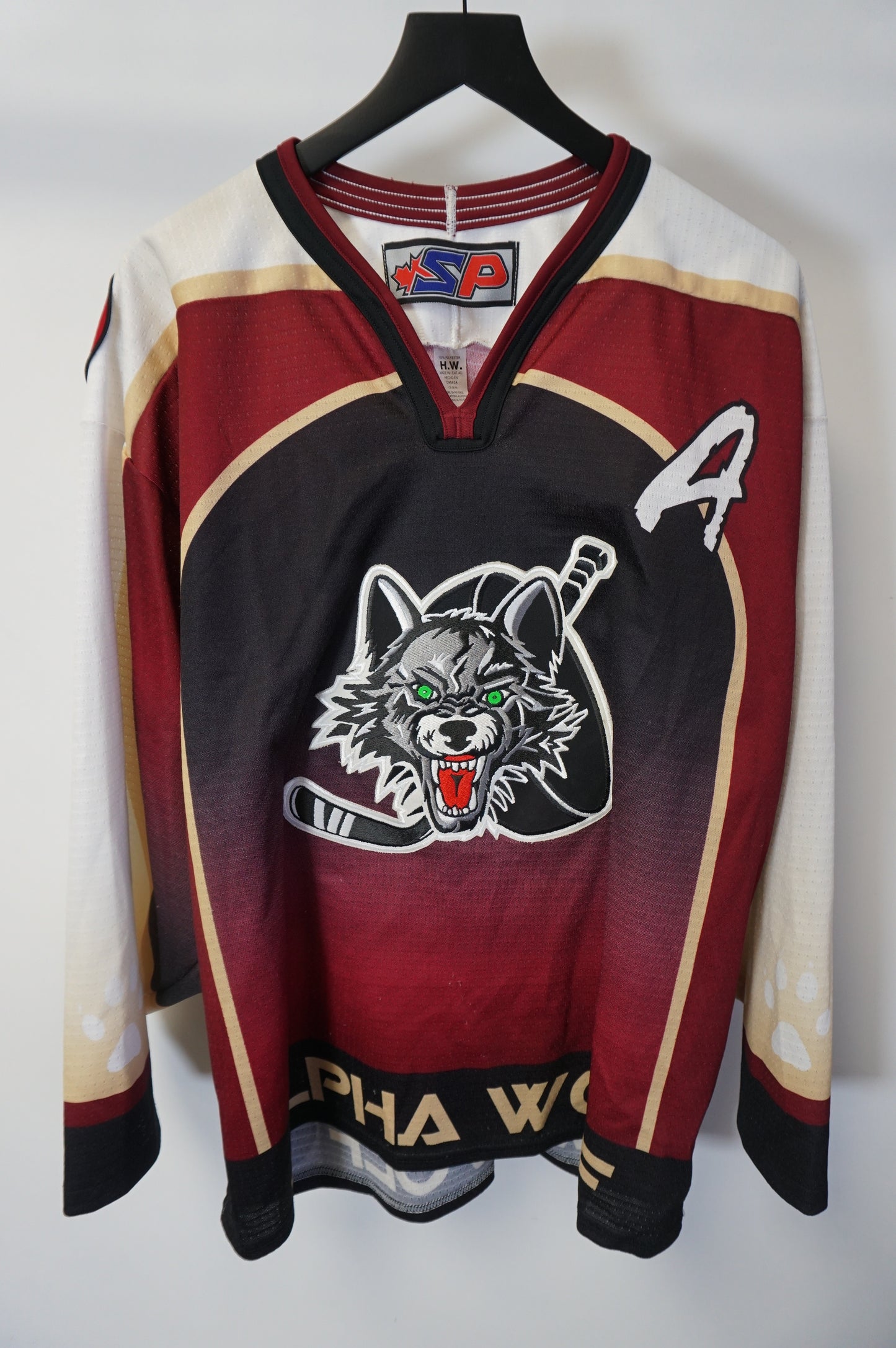 (L) Vintage Chicago Alpha Wolves Hockey Jersey