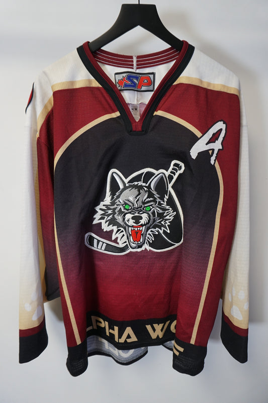 (L) Vintage Chicago Alpha Wolves Hockey Jersey