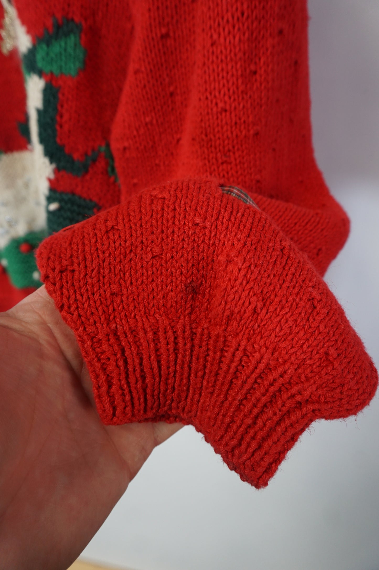 (S) Vtg Christmas Goose Knit Sweater