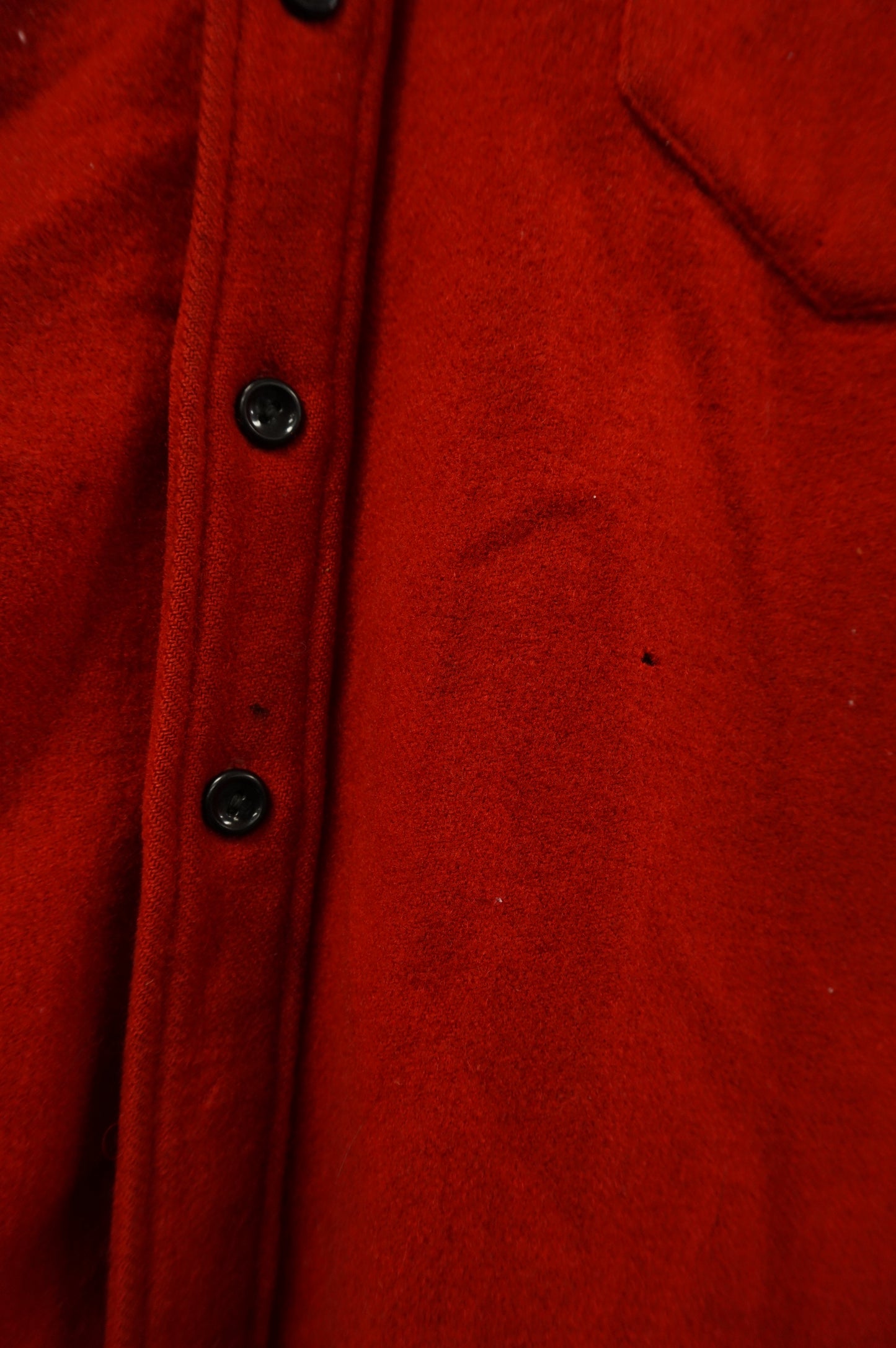 (XXL) 1930s Red Wool Shacket