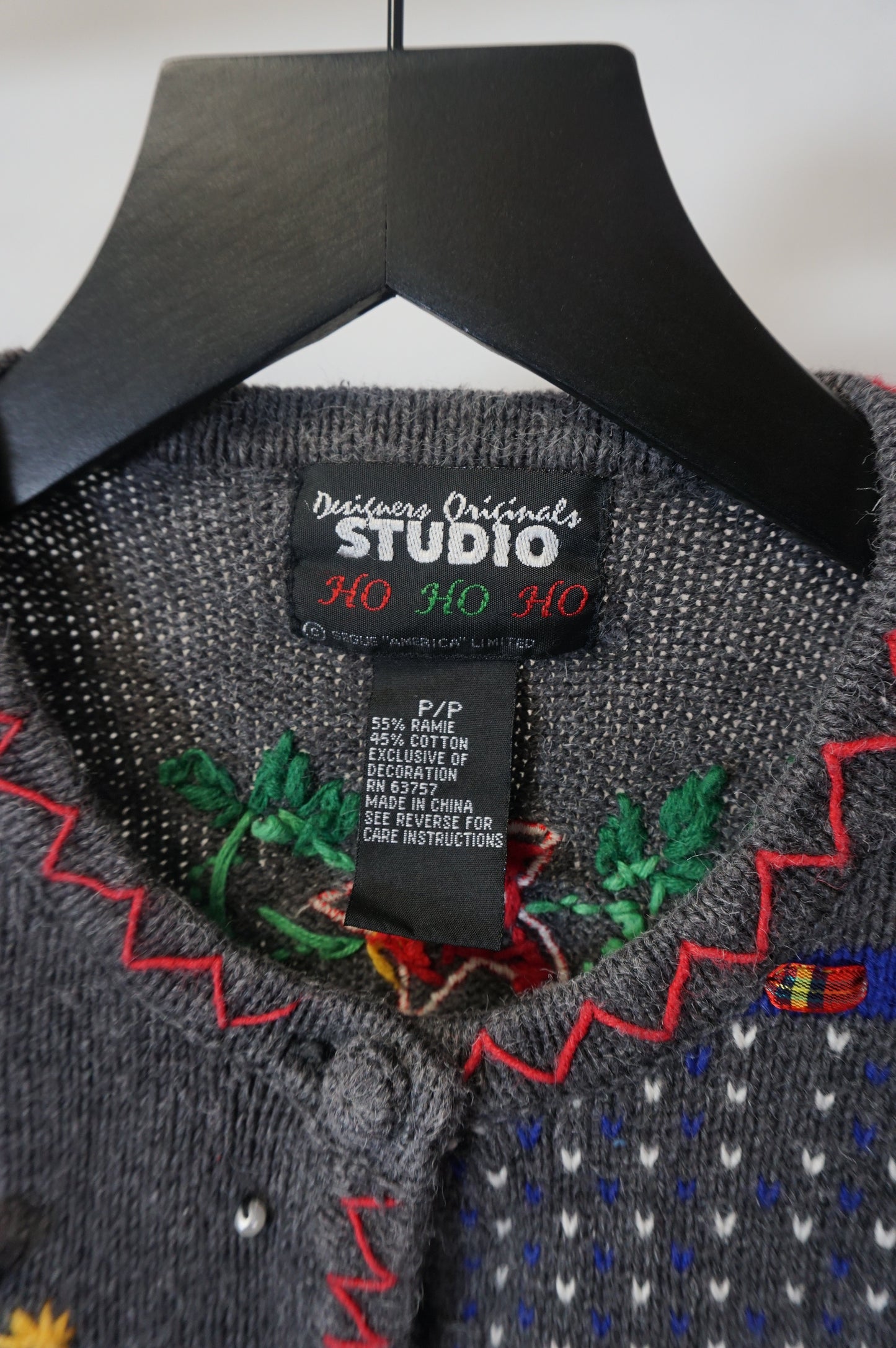 (XS/S) Beanie & Mittens Knit Christmas Cardigan