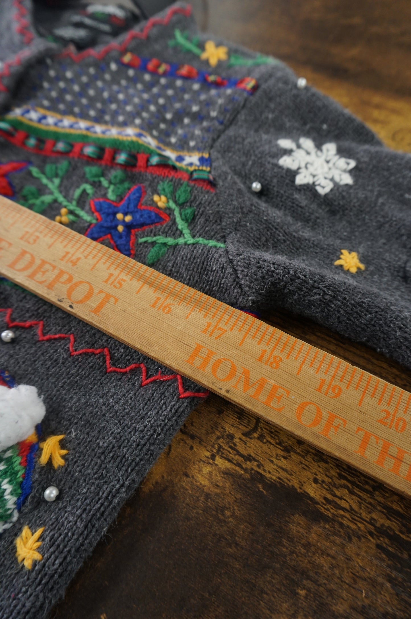 (XS/S) Beanie & Mittens Knit Christmas Cardigan