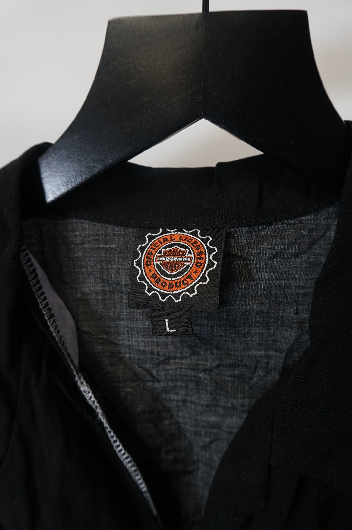 (M/L) Harley Davidson Santa Biker Button Up Shirt