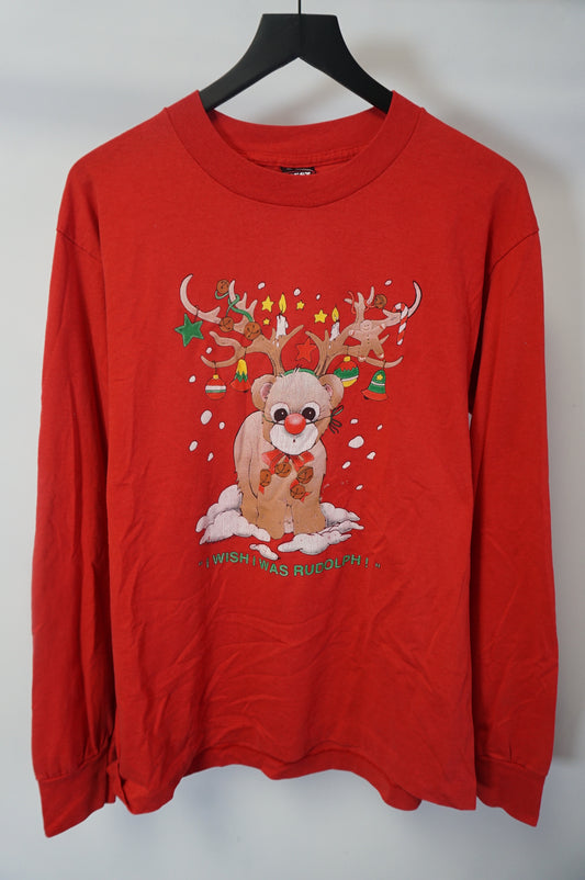 (L) I Wish I Was Rudolph USA Made LS T-Shirt