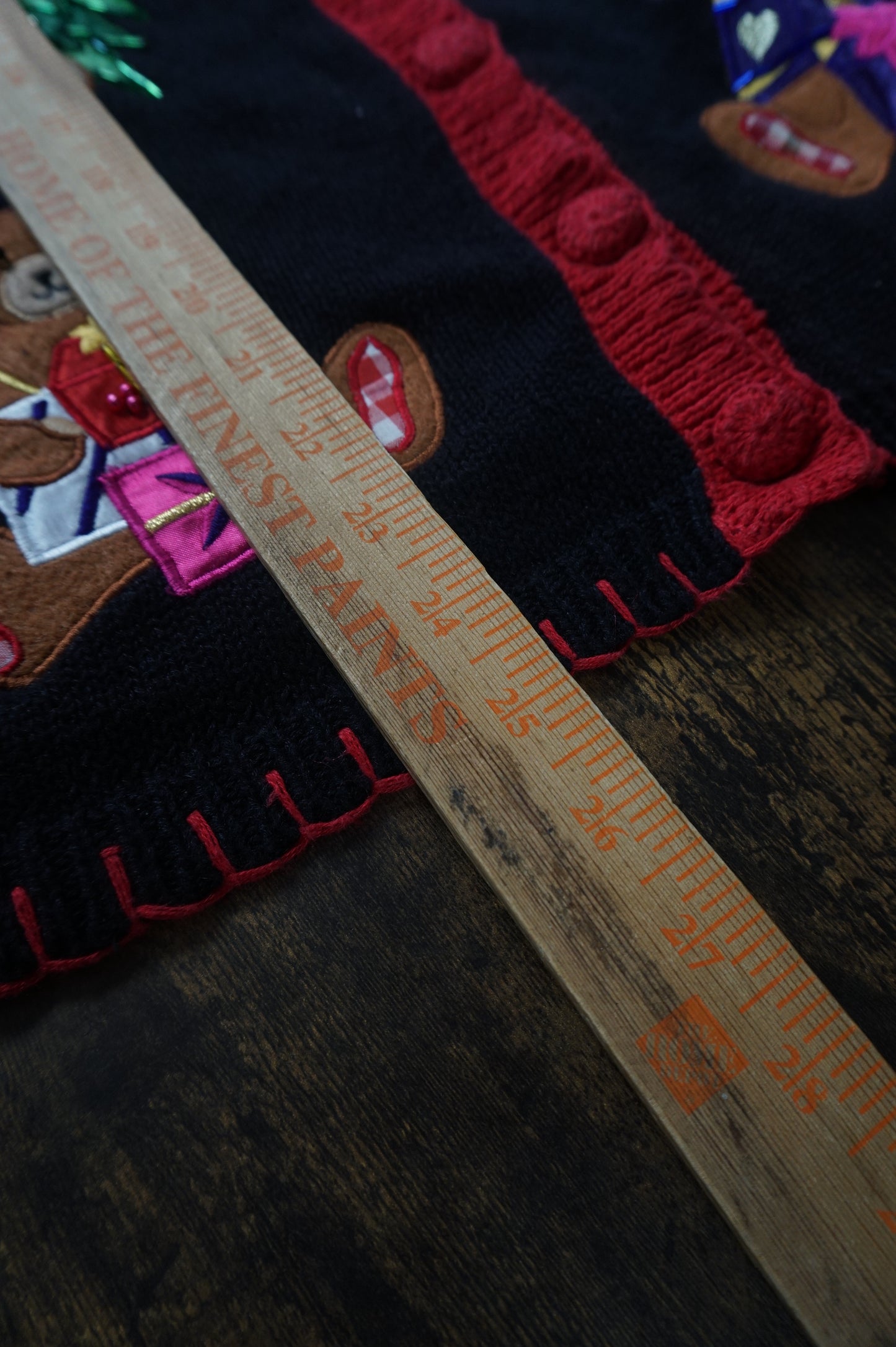 (M/L) Christmas Bears Vtg Knit Cardigan