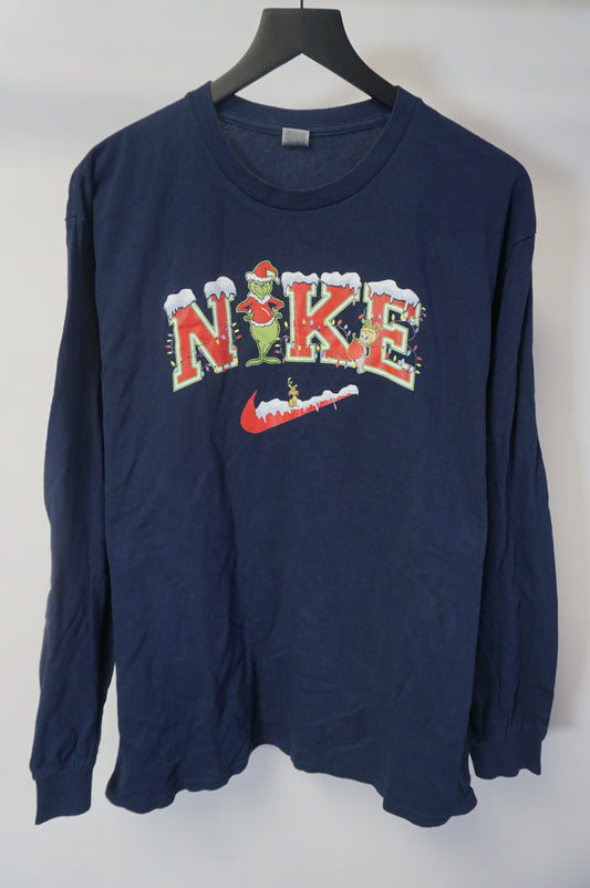 (L) The Grinch LS Bootleg Nike T-Shirt
