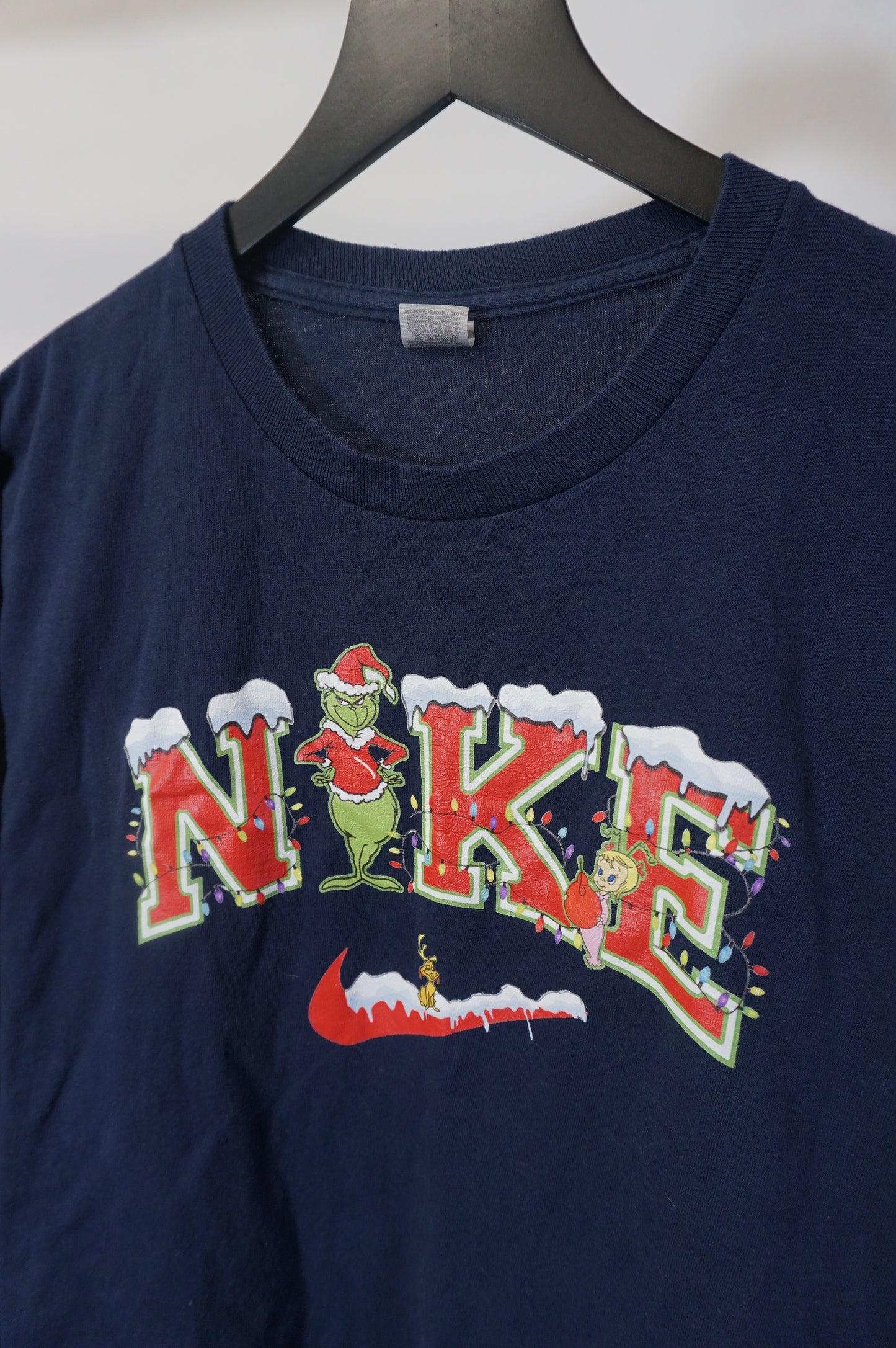 (L) The Grinch LS Bootleg Nike T-Shirt
