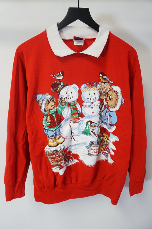 (L) USA Made Christmas Bears Crewneck