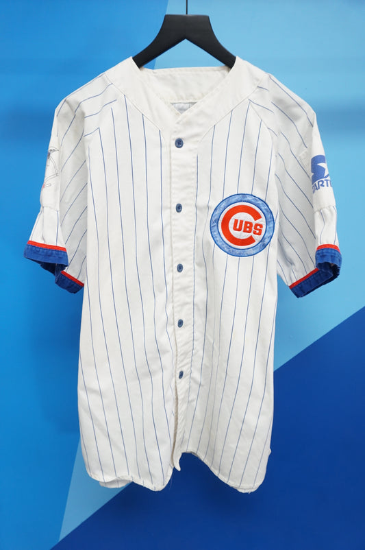 (XL) Vtg Chicago Cubs Pinstripe Starter Jersey