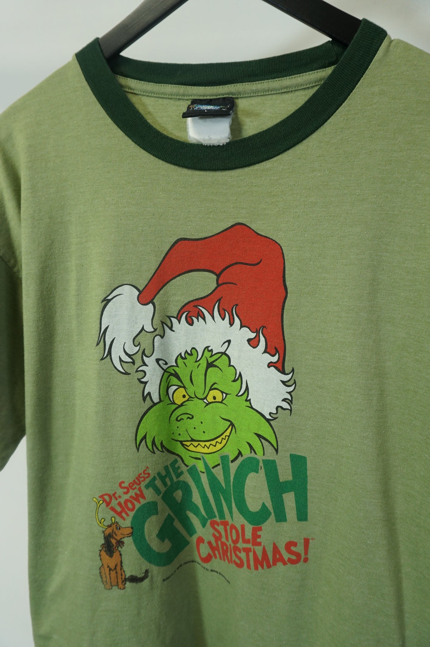 (L) How The Grinch Stole Christmas Ringer T-Shirt