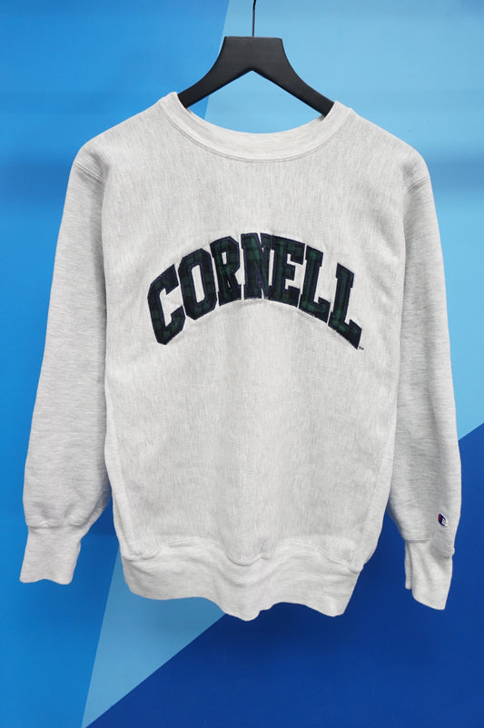 (L) Vtg Cornell Reverse Weave Champion Crewneck