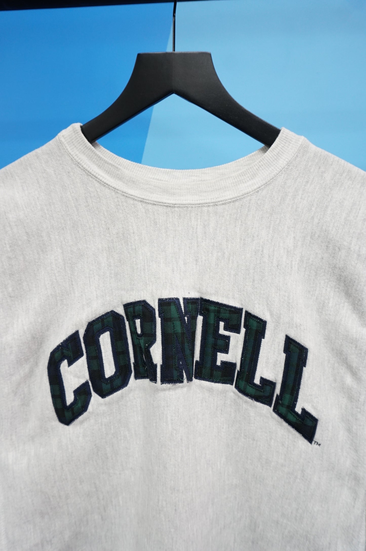 (L) Vtg Cornell Reverse Weave Champion Crewneck