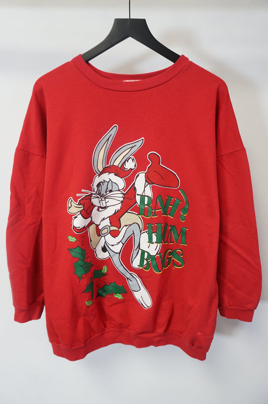 (XXL) Bugs Bunny Bah Hum Bugs Vtg Crewneck
