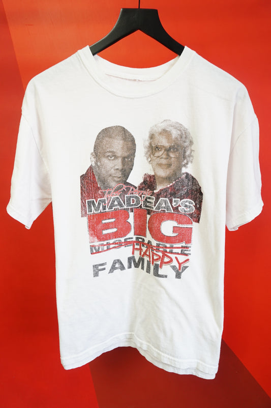 (L) Tyler Perry's Madea's Big Happy Family Movie Promo T-Shirt