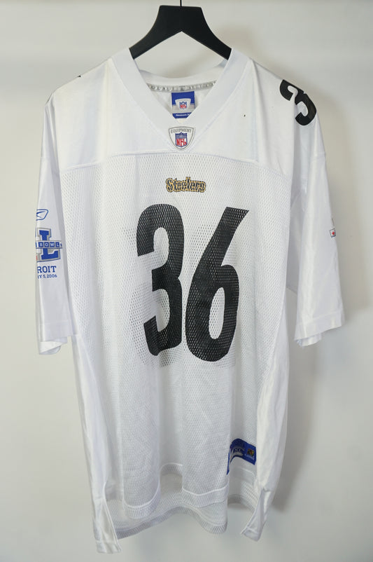 (XL/XXL) 2006 Pittsburgh Steelers Jerome Bettis Super Bowl 40 Jersey