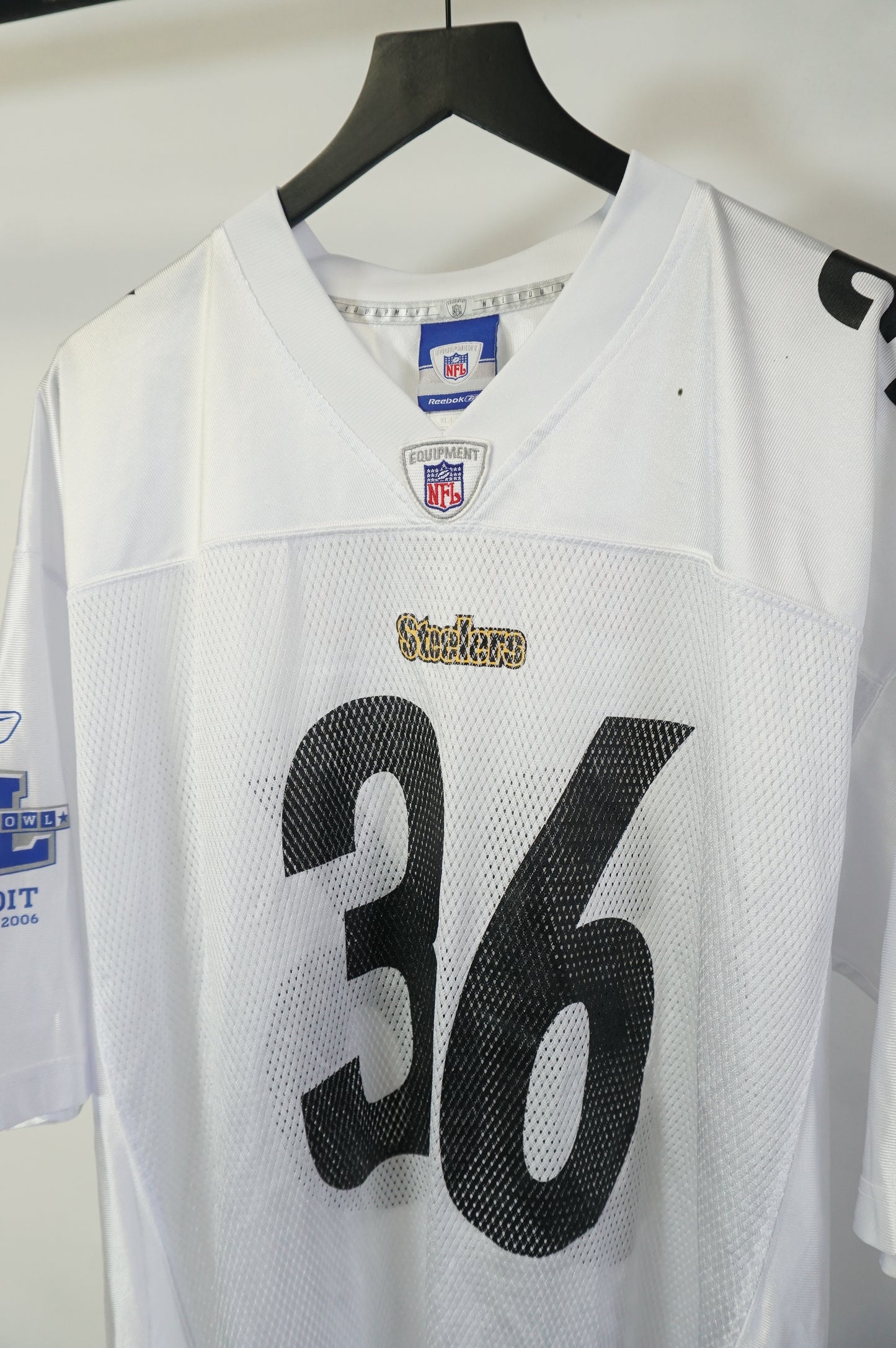 (XL/XXL) 2006 Pittsburgh Steelers Jerome Bettis Super Bowl 40 Jersey