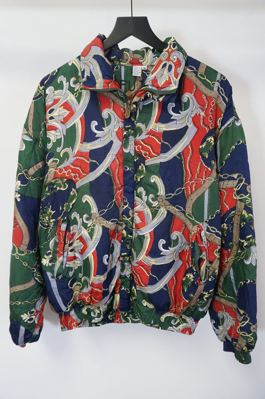(M/L) Fuda International Silk Bomber Jacket