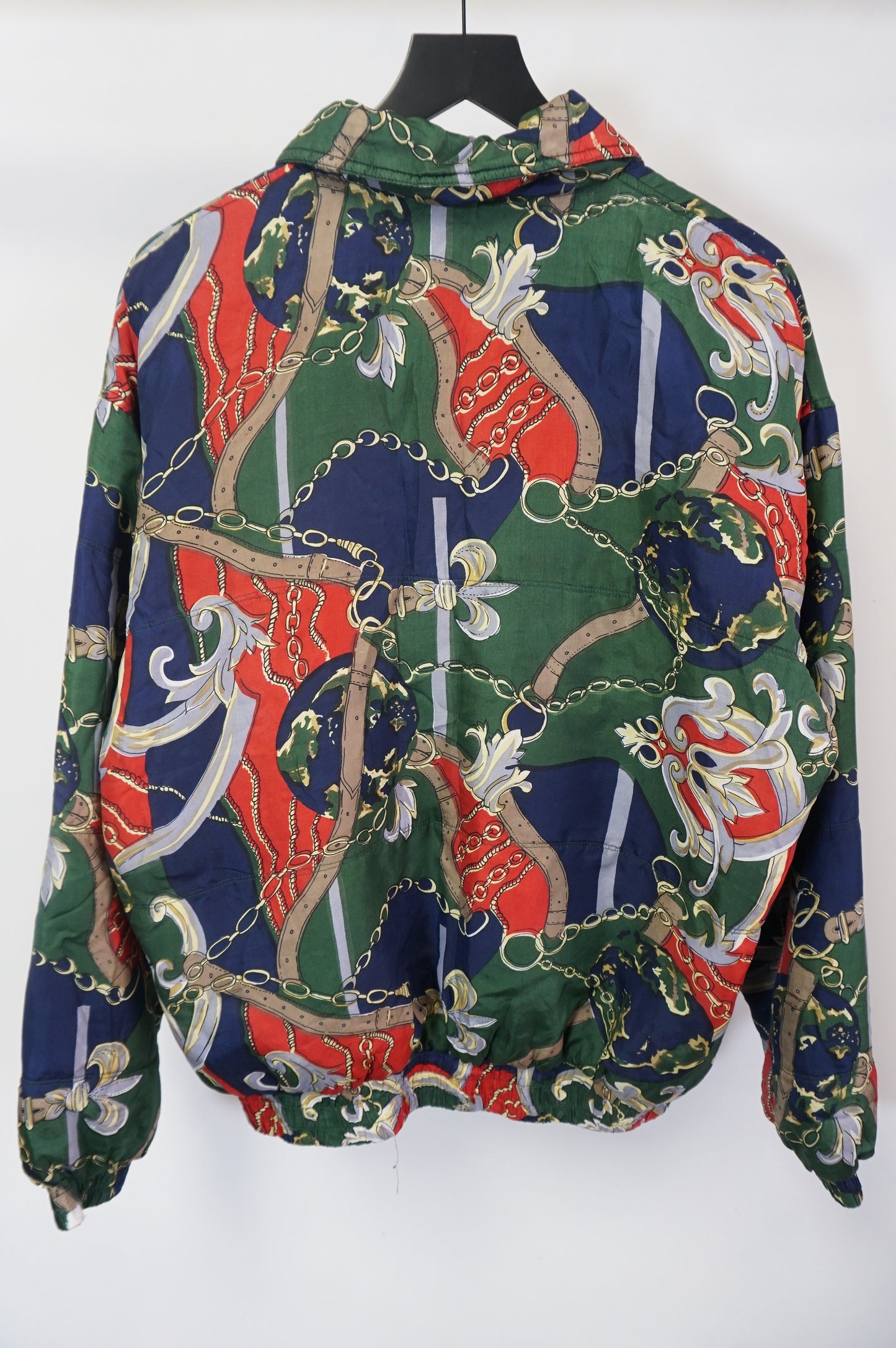 (M/L) Fuda International Silk Bomber Jacket