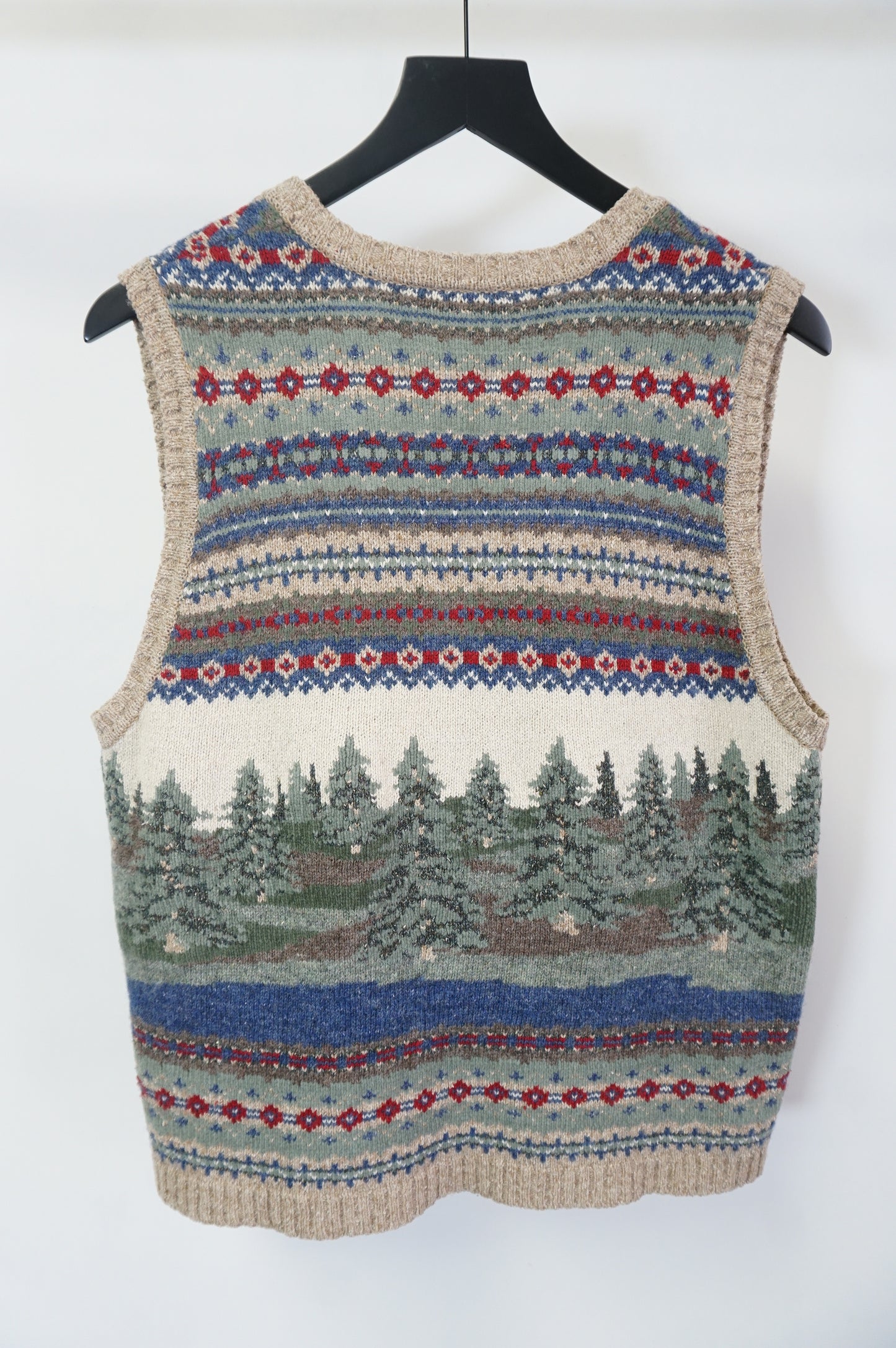 (S) Robert Scott Vtg Knit Tree Vest