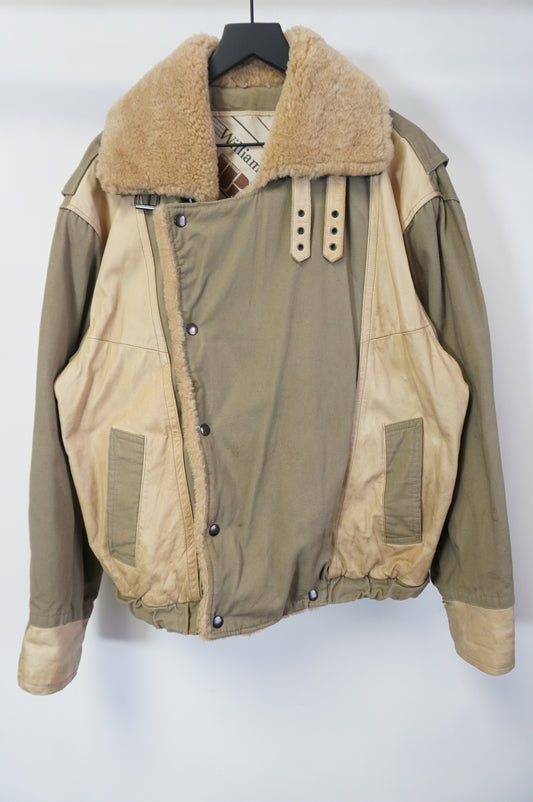 (XL) William Barry Vtg Leather Jacket