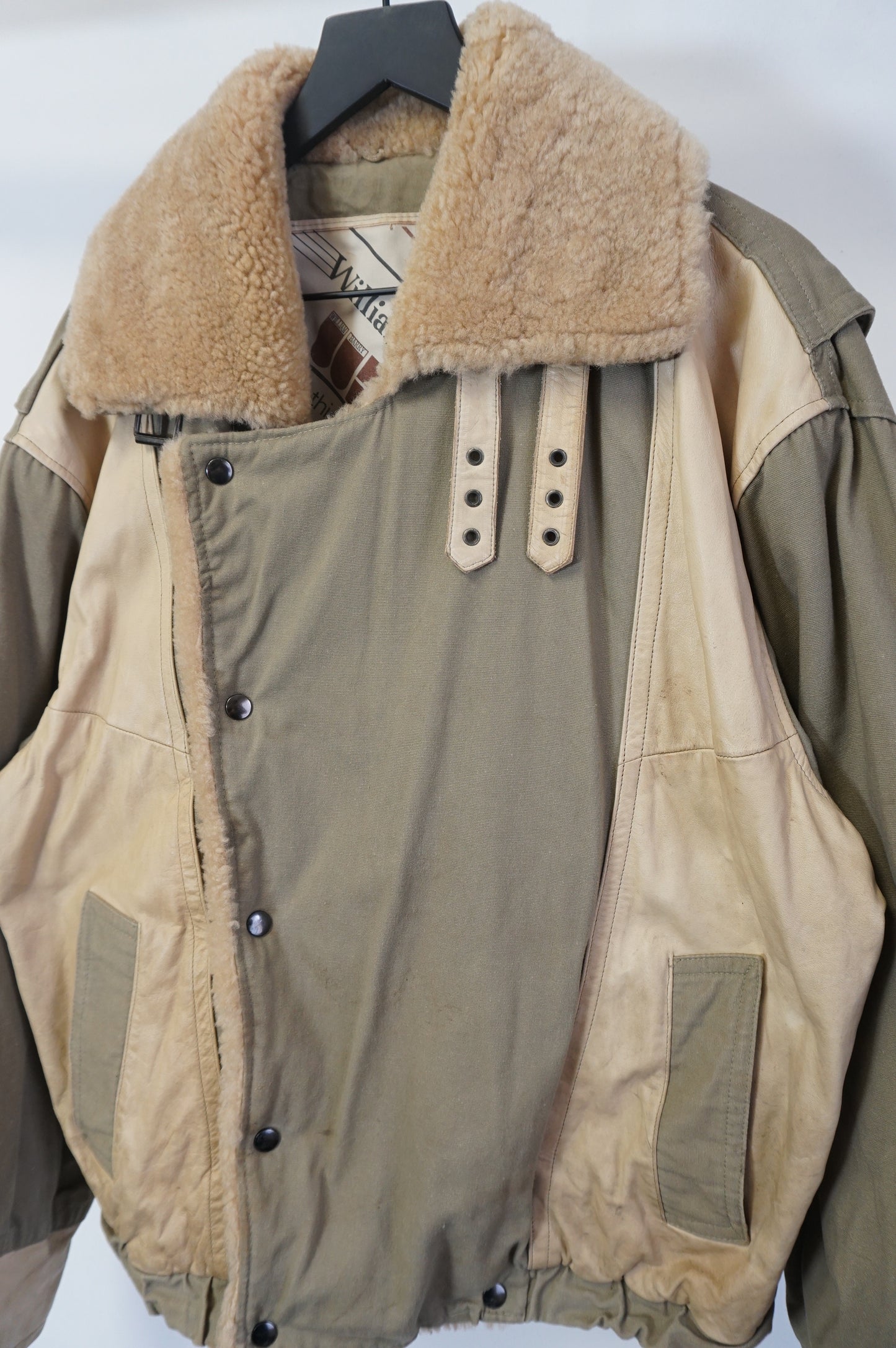 (XL) William Barry Vtg Leather Jacket