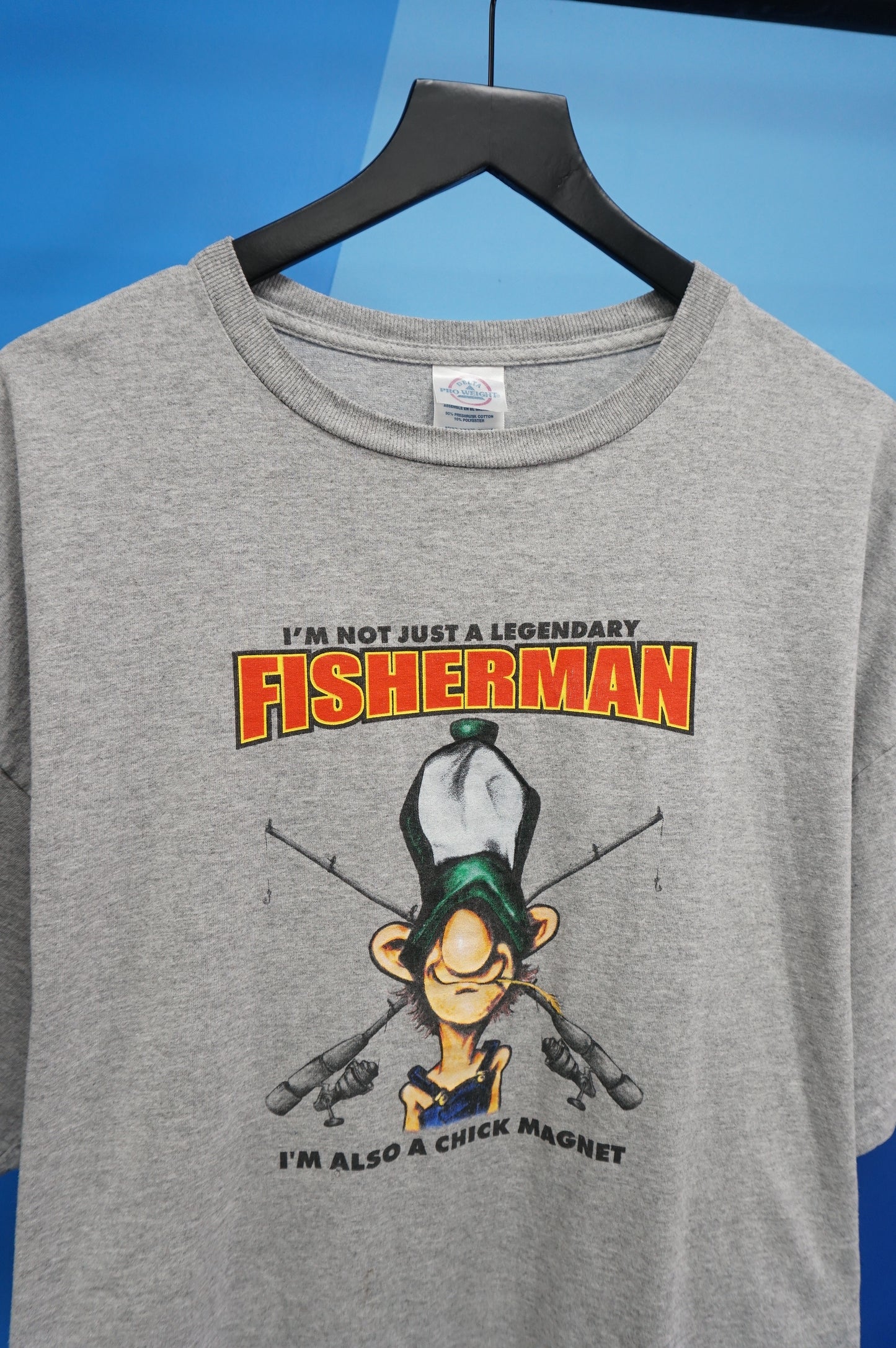 (XXL) I'm Not Just a Legendary Fisherman, I'm Also A Chick Magnet T-Shirt