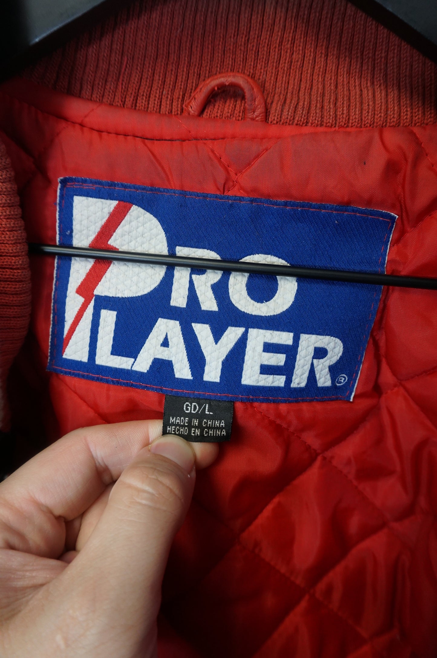 (L/XL) Vtg Pro Player Nebraska Cornhuskers Leather Jacket