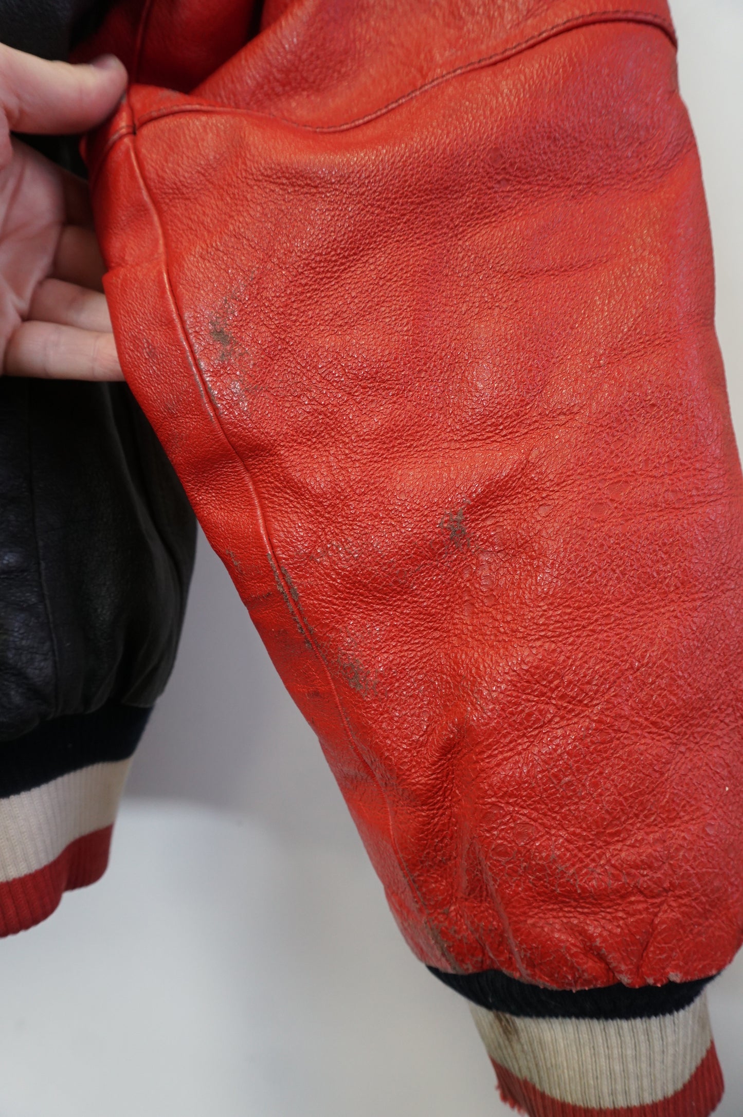 (L/XL) Vtg Pro Player Nebraska Cornhuskers Leather Jacket