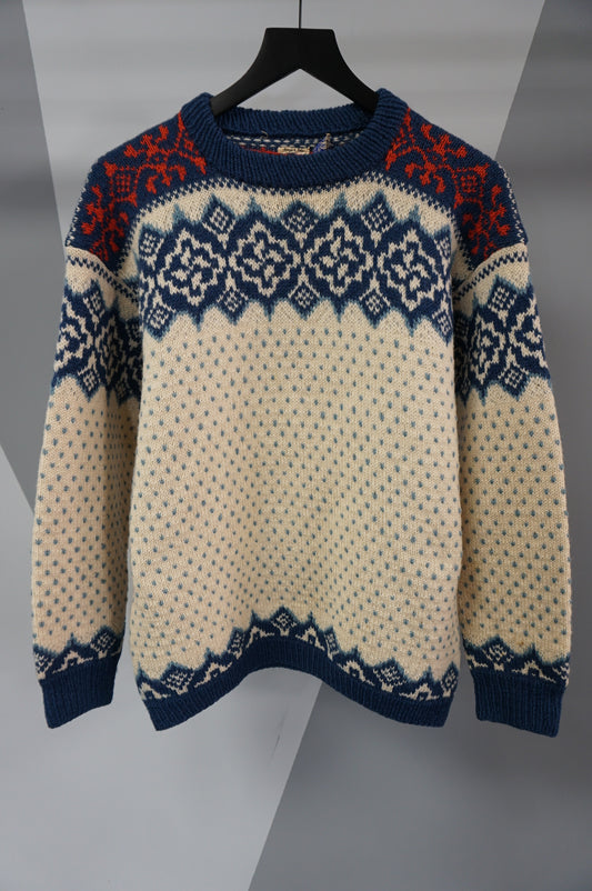 (M) Vtg Handmade Knit Sweater