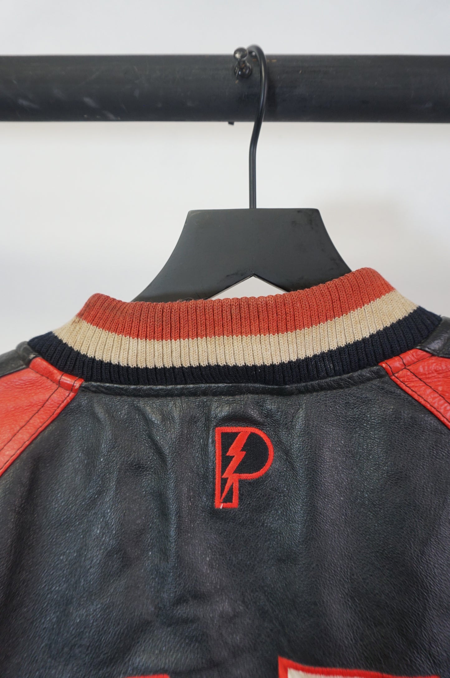 (L/XL) Vtg Pro Player Nebraska Cornhuskers Leather Jacket