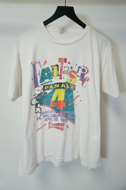 (L/XL) 1992 Fantastic Finale Hornets vs 76ers Single Stitch T-Shirt