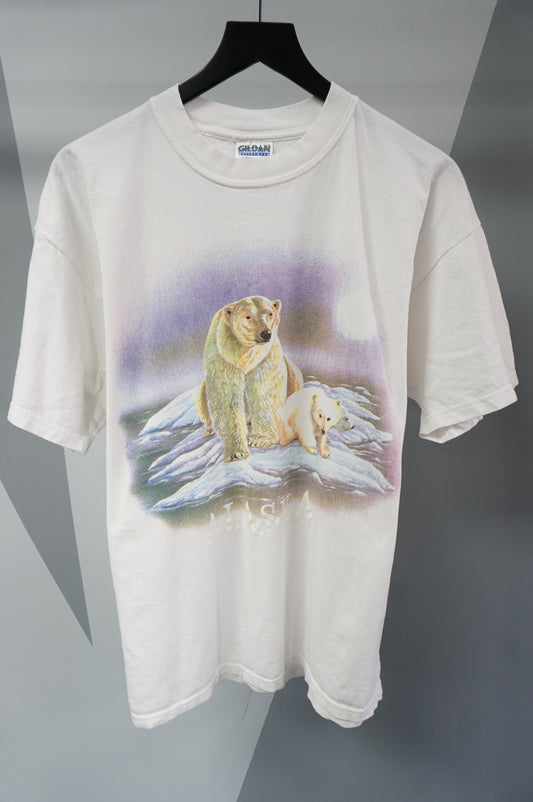 (L/XL) Vtg Alaska Polar Bear T-Shirt