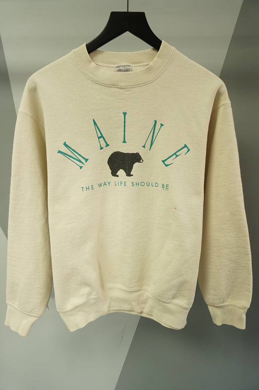 (M) Vtg Maine The Way Life Should Be Tourist Crewneck