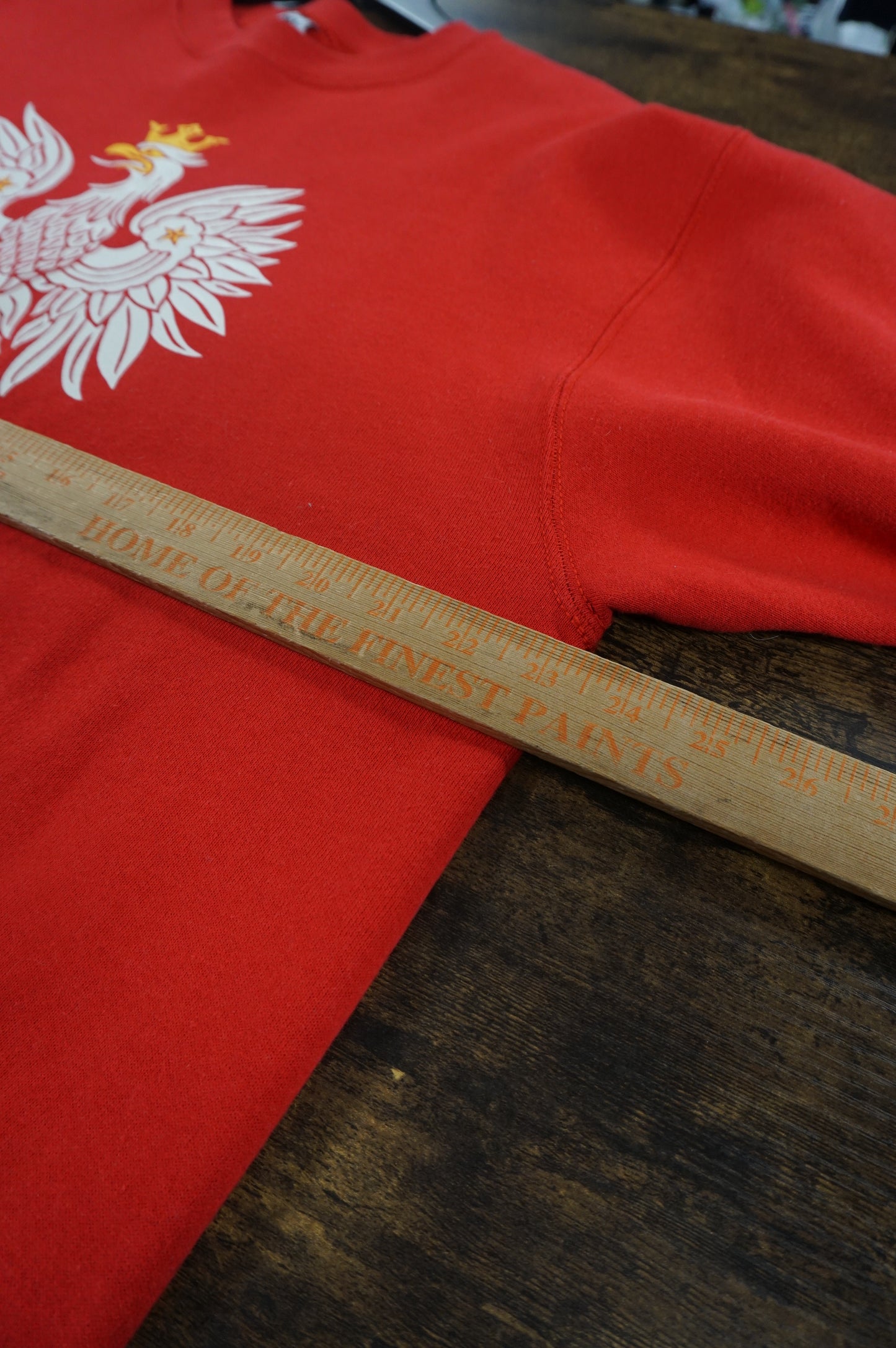 (L) USA Made Poland Coat of Arms Crewneck