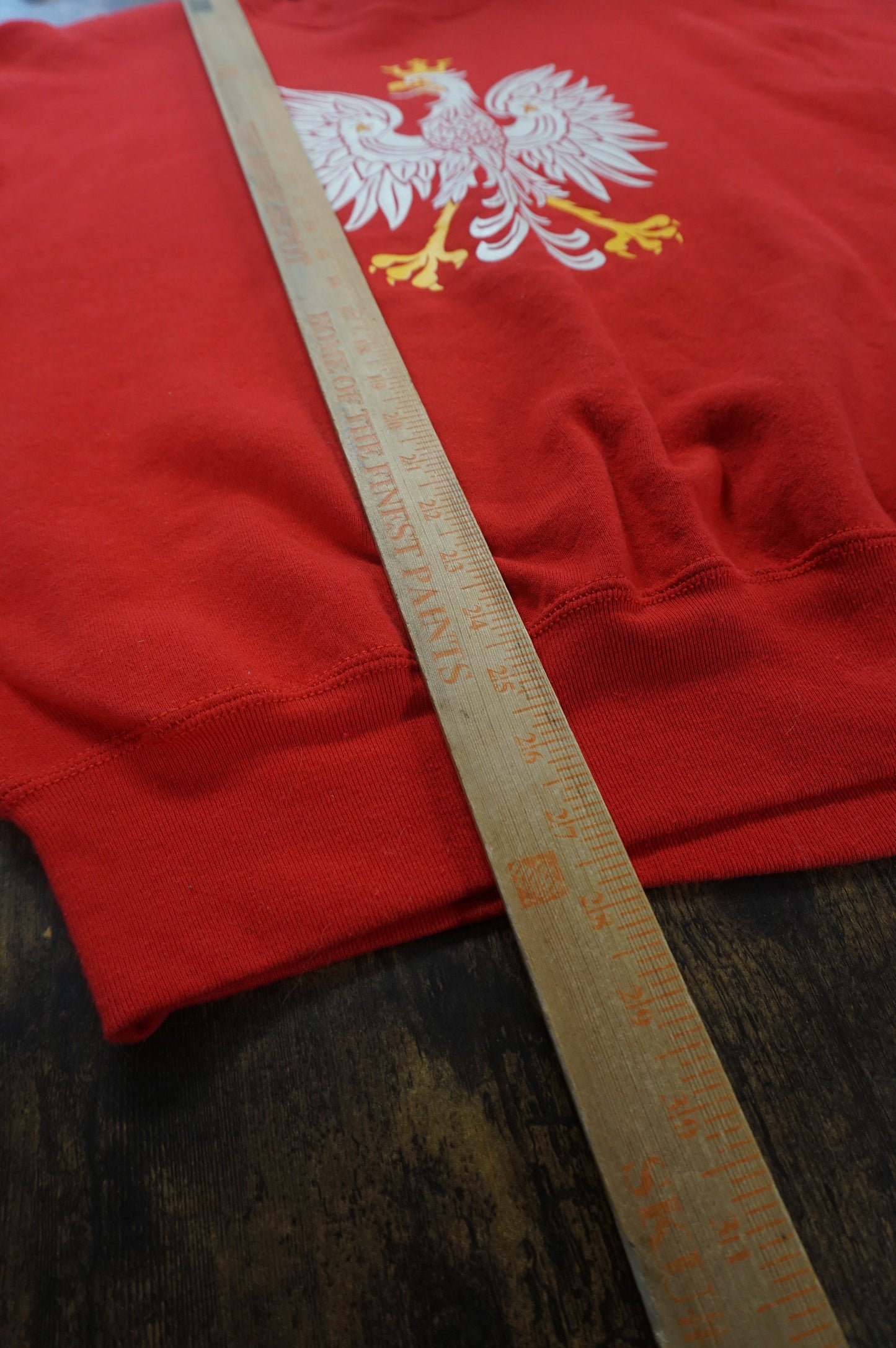 (L) USA Made Poland Coat of Arms Crewneck