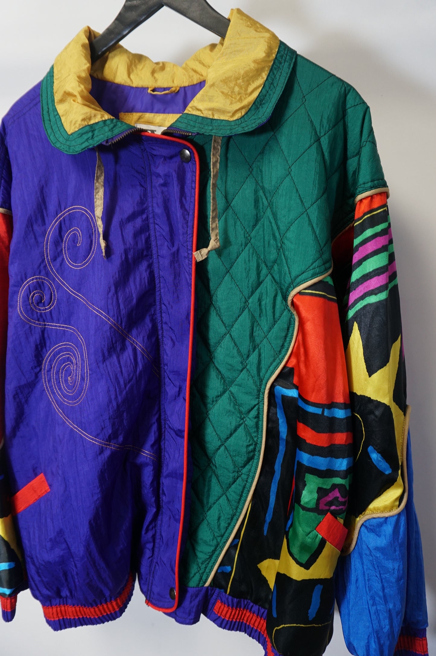 (XXL) Venezia Vitale Vtg Multicolor Windbreaker