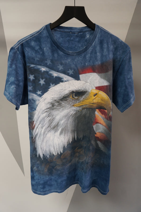 (M) Big Head Patriotic Eagle T-Shirt