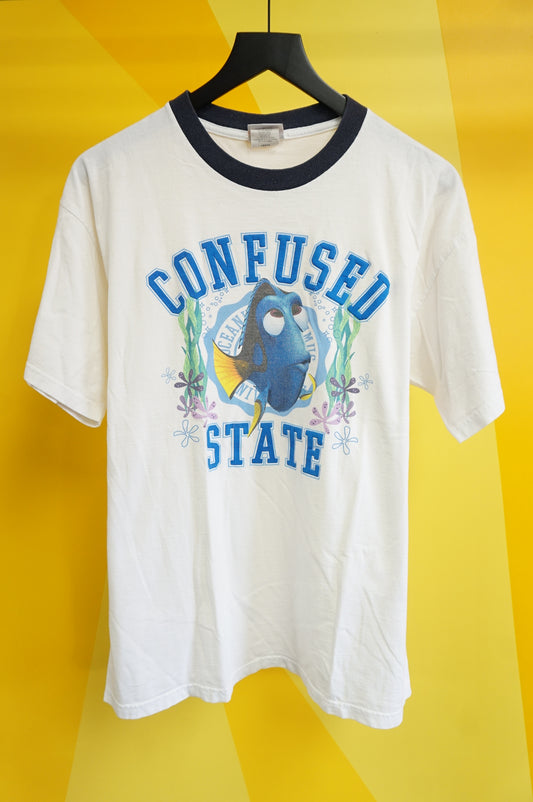 (L) Confused State Dory Ringer T-Shirt