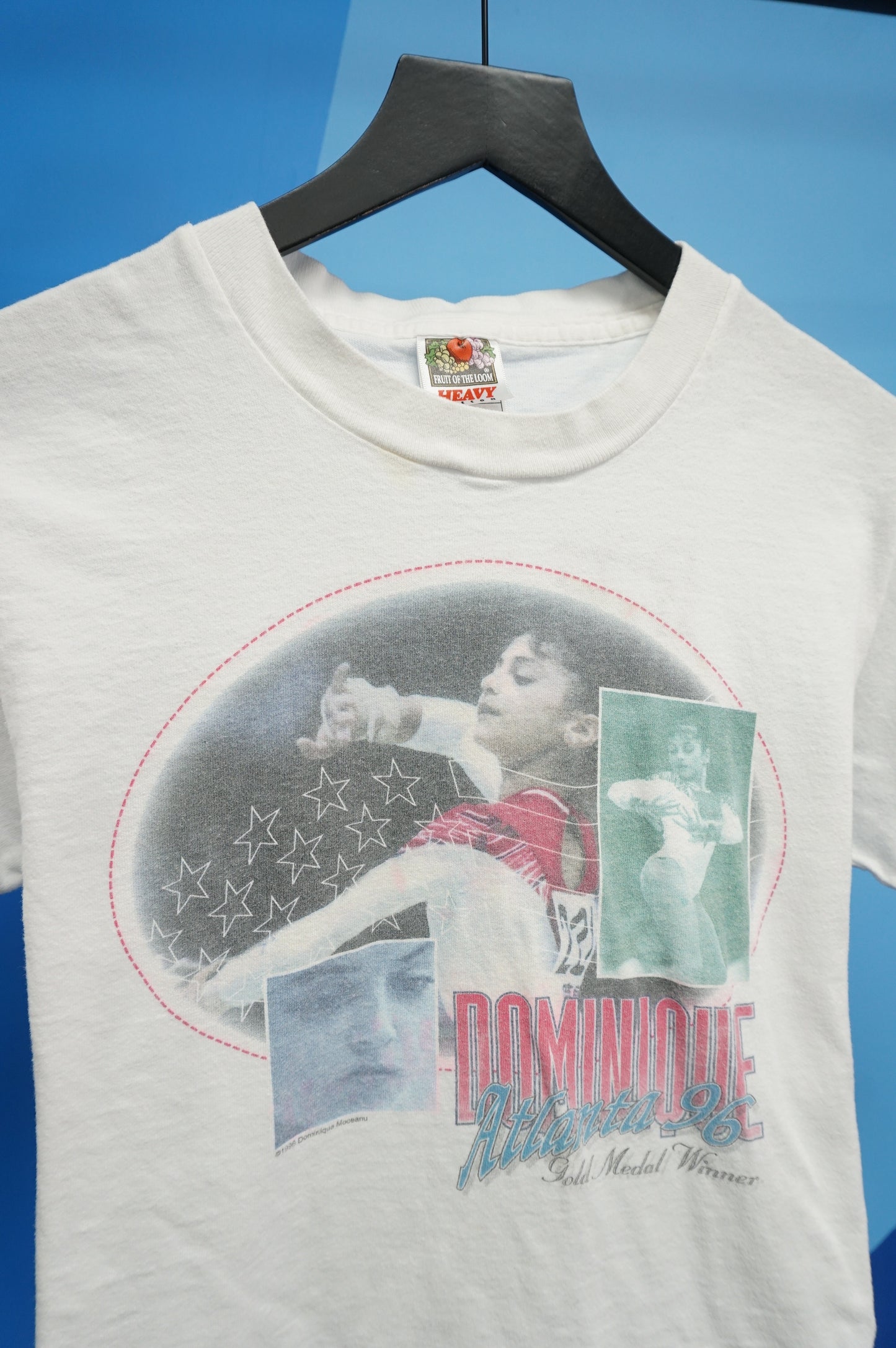 (S) 1996 Dominique Moceano Gold Medal Winner Single Stitch T-Shirt