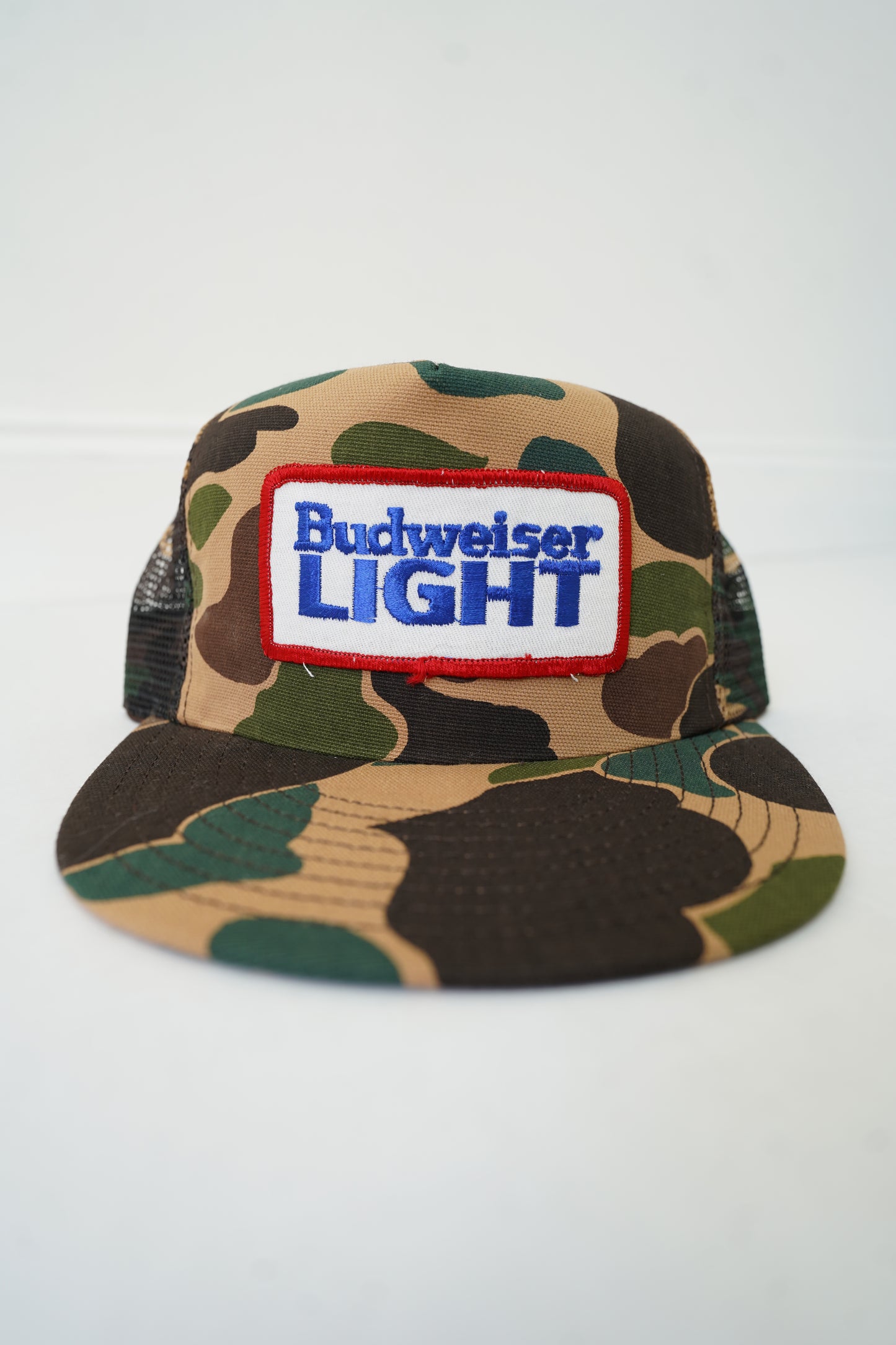 Deadstock 1980s Bud Light Vintage Camo Snapback