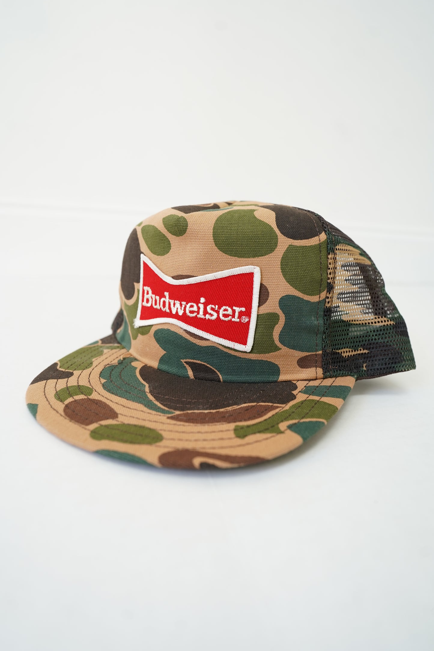 Deadstock 1980s Budweiser Camo Snapback