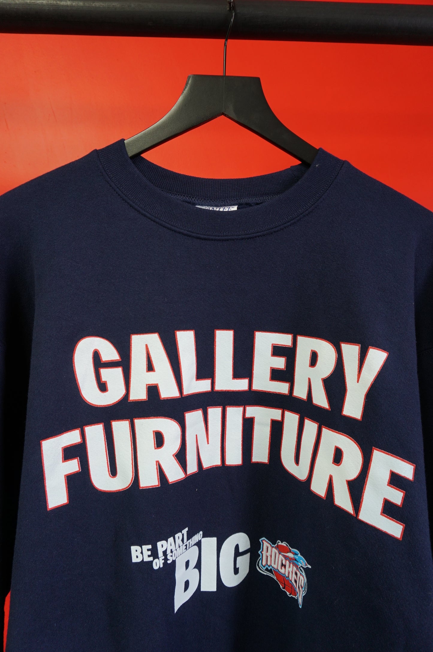 (L) Gallery Furniture Houston Rockets Crewneck