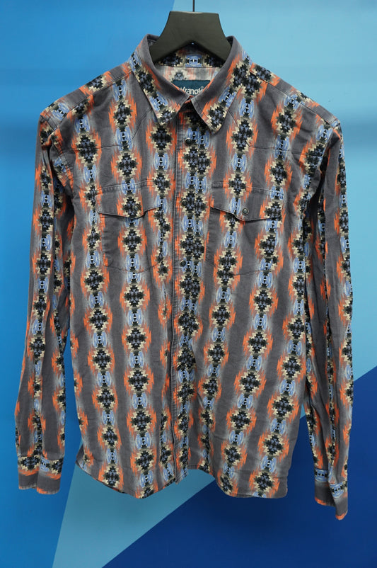 (M) Vtg Wrangler Western Button Up Shirt