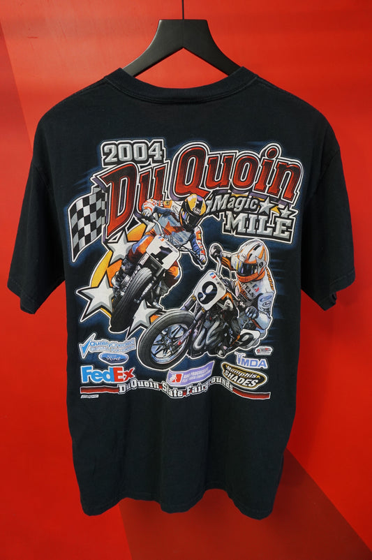 (L) 2004 Du Quoin Mile Dirt Bike Racing T-Shirt