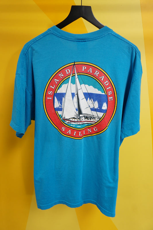 (XL/XXL) Island Paradise Sailing Single Stitch T-Shirt